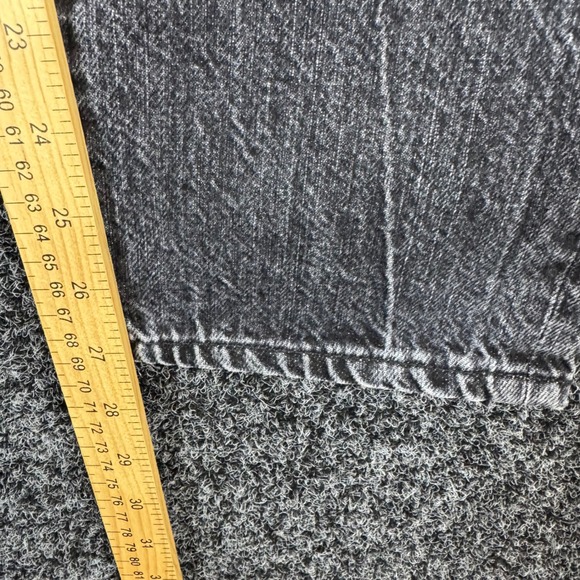 Madewell The Perfect Vintage Jean Women's Black Wash Distressed Straight Leg 31 - Picture 6 of 8